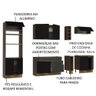 Armário de Cozinha Completa 290cm Rustic/Preto Agata Madesa 01 - 5