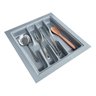 Porta Talher e Organizador de Gaveta Cinza até 46x50cm Og-17 - 1