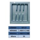 Ver imagem 2 de Porta Talher e Organizador de Gaveta Cinza até 46x50cm Og-17