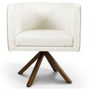Ver imagem 4 de Kit 2 Poltronas Base Madeira Betina B-309 Veludo Bege
