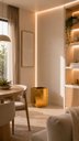 Ver imagem 5 de Vaso Dourado Espelhado Sala Decoração Luxo