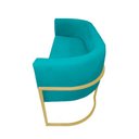Ver imagem 4 de Poltrona Namoradeira Decorativa Sala - Escritório - Recepção - Suede Várias Cores - Estopar Namorade