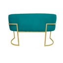 Ver imagem 5 de Poltrona Namoradeira Decorativa Sala - Escritório - Recepção - Suede Várias Cores - Estopar Namorade