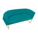 Ver imagem 3 de Poltrona Namoradeira Decorativa Sala - Escritório - Recepção - Suede Várias Cores - Estopar Namorade