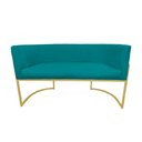 Ver imagem 2 de Poltrona Namoradeira Decorativa Sala - Escritório - Recepção - Suede Várias Cores - Estopar Namorade