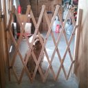 Ver imagem 7 de Portao Grade Retratil Bambu Pet Cao Gato Bebe Criança Cachorro Ajustavel Sanfonada Treliça Cercado C