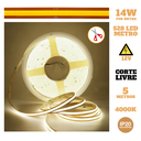 Ver imagem 5 de Fita Led Cob Corte Livre 14w 528 Led’s 12v Ip20 5 Metros Neutro 4000k