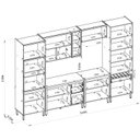 Ver imagem 7 de Cozinha Completa Modulada 6 Peças com Torre Quente e Cristaleira Allure Marrom/Jequitibá/Gris Fosco