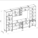 Ver imagem 5 de Cozinha Completa Modulada 6 Peças com Torre Quente e Cristaleira Allure Marrom/Jequitibá/Gris Fosco