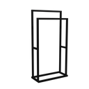 Ver imagem 1 de Porta Toalha Iron para Banheiro de Chão 87x49 Cm Preto Fosco