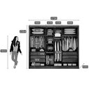 Ver imagem 4 de Guarda-Roupa Casal 3 Portas 6 Gavetas Natus