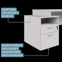 Ver imagem 5 de Escrivaninha Diretor com Pé Painel Mdf 172cm Yescasa