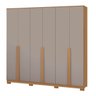 Guarda Roupa com 6 Portas de Abrir e 3 Gavetas em Mdp e Mdf - Cores - Holie - Robel Móveis - Camarú/ - 1