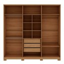 Ver imagem 6 de Guarda Roupa com 6 Portas de Abrir e 3 Gavetas em Mdp e Mdf - Cores - Holie - Robel Móveis - Camarú/