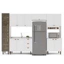 Ver imagem 4 de Cozinha Completa Modulada 320cm com Tampo e Cristaleira 5 Peças Pérola Yescasa