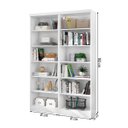 Ver imagem 4 de Kit 2 Livreiros Com 5 Prateleiras Branco 1404-5/1404-5
