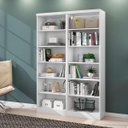 Ver imagem 2 de Kit 2 Livreiros Com 5 Prateleiras Branco 1404-5/1404-5