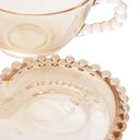 Ver imagem 4 de Xícara Chá com Prato Coração Pearl Âmbar 180ml 28404