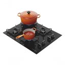 Ver imagem 4 de Cooktop a Gás 4 Bocas Brastemp BDD61BE Vidro Temperado Preto Bivolt