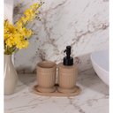 Ver imagem 5 de Conjunto 3 Peças para Banheiro Greece 200 ml Terracota Cerâmica Lyor