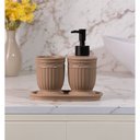 Ver imagem 4 de Conjunto 3 Peças para Banheiro Greece 200 ml Terracota Cerâmica Lyor