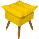 Ver imagem 4 de Kit Poltrona Decorativa Para Recepção Manicure Sala De Estar + Puff Reforçado Suede