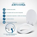 Ver imagem 6 de Assento Sanitário em Mdf Eros Branco para Bacia Incepa