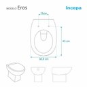 Ver imagem 4 de Assento Sanitário em Mdf Eros Branco para Bacia Incepa