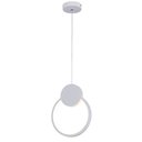 Ver imagem 1 de Pendente Redondo Branco 25cm Led 12W 3000K Bivolt PARIS LUZ