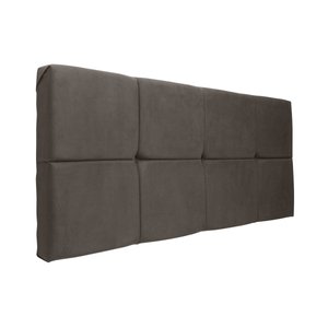 Painel Cabeceira Casal 1,40cm Suede Marrom SMF DECOR