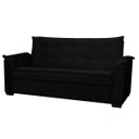 Ver imagem 1 de Sofá 3 Lugares Confortável 2 Metros Havana Bellamado:preto