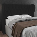 Ver imagem 2 de Cabeceira Casal Queen Cama Box 160cm Malva I02 Veludo Preto - Mpozenato