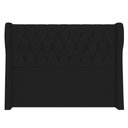 Ver imagem 6 de Cabeceira Casal Queen Cama Box 160cm Malva I02 Veludo Preto - Mpozenato