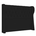 Ver imagem 1 de Cabeceira Casal Queen Cama Box 160cm Malva I02 Veludo Preto - Mpozenato