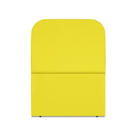 Cabeceira Estofada Solteiro Alana 90cm Suede Amarelo