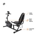 Ver imagem 5 de Bicicleta Ergométrica Horizontal Acte Sports E26 8 Níveis Resistência Estrutura Aço Suporta