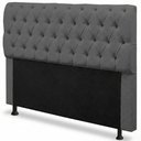 Ver imagem 1 de Cabeceira Cama Box Queen Size Sarah 160cm com Frame Bouclê Cinza Escuro - Desk Design