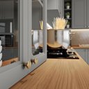 Ver imagem 2 de Cozinha Completa de Canto 8 Peças 14 Portas 7 Gavetas Americana Henn