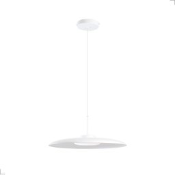 Lustre Pendente Dot Slim Redondo 33cm Led 3000k 12w Bivolt Branco - 1