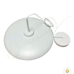 Lustre Pendente Dot Slim Redondo 33cm Led 3000k 12w Bivolt Branco - 10