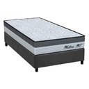 Ver imagem 1 de Cama Box Solteiro: Colchão Ortopédico Orthoflex D33 Matera Ml + Base Crc Suede Gray (78x188)
