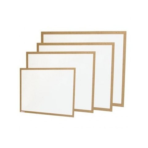 Quadro Branco 30x20 / Moldura em Madeira - Pacote com 2 Unidades