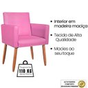 Ver imagem 4 de Poltrona Elegante para Consultório Moderno Tecido Corano Clínica Estofada