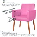 Ver imagem 3 de Poltrona Elegante para Consultório Moderno Tecido Corano Clínica Estofada