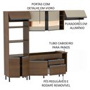 Ver imagem 5 de Armário de Cozinha Completa 290cm Rustic/Rustic/Crema Safira Madesa 03