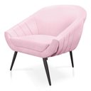Ver imagem 6 de Kit 02 Poltronas Giovana Suede Rosa Bebê de Ferro