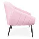 Ver imagem 7 de Kit 02 Poltronas Giovana Suede Rosa Bebê de Ferro