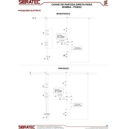 Partida Direta Bomba Pdbx2-092-220v Rt 2,5-4,0 Sibratec - 3