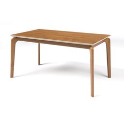 Mesa de Jantar 8 Lugares Madeira Maciça Tampo Laminado Borda Laca Off White - Cirrus:180x90cm - 2