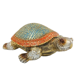 Tartaruga Sabedoria e Elegância! Tartaruga Decorativa de Resina 6x15cm – Detalhes Únicos! - 2